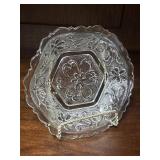 3 Indiana Glass Co * Clear Tiara Sandwich Glass *