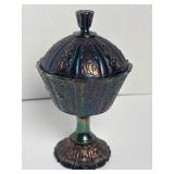 Fenton Glass Daisey paneled carnival glass