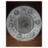 9 Tiara Sandwich Glass 8' Saucers