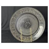 12' Tiara Sandwich Glass Serving Platter-Stand