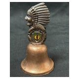 Vintage Copper Native American Souvenir Bell