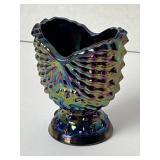 Dugan Amethyst Carnival glass Toothpick Holder
