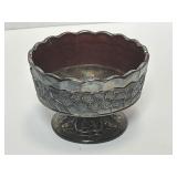 Antique Dugan Diamond Amethyst Maple Leaf Sherbet