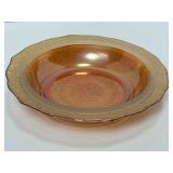 5 VINTAGE INDIANA Marigold CARNIVAL GLASS BOWL 6'