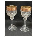 2 7 1/2' Crystal Goblets