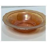9 VINTAGE INDIANA Marigold CARNIVAL GLASS BOWL 5'
