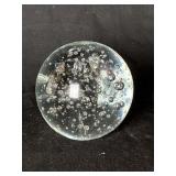 Art Glass Paperweight 3 1/2'