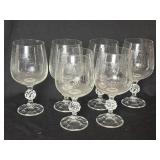 Bohemia Czechoslovakia (Czech) Crystal Etched