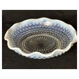 Vintage ANCHOR HOCKING Ruffled Moonstone HOBNAIL