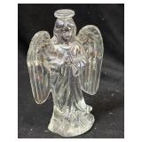 Vintage Crystal Iridescent Angel Figurine 6'