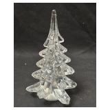 Vintage Christmas Trees Art Glass Clear Evergreen