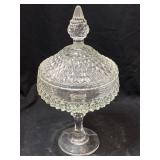 12 1/2' Diamond Point Candy Compote