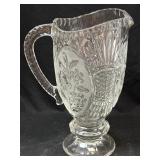 Vintage Lead Crystal Water Juice Cocktail Pitcher