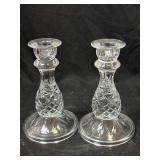 Vintage Home Interiors USA Pair 6' Clear Glass