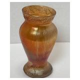 Carnival Marigold Vase Prism & Daisy Band 6-1/4'