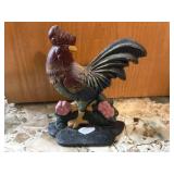 Cast iron rooster door stop 9'