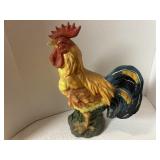 Plastic rooster decor 14'