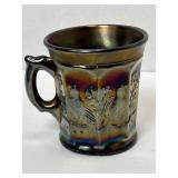 Antique Northwood Purple Singing Birds Pattern