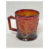 Vintage Imperial Glass Robin Mug In Ruby Red