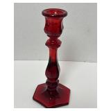 Vintage Mid Century Mosser USA Red Glass Taper
