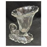 Vintage Heisey Horns Of Plenty Cornecopia Vase.