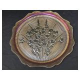 11 1/2' Marigold Carnival Glass Plate