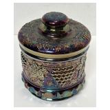 1960s Fenton Carnival Glass Grape & Cable Tobacco