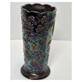 Fenton Carnival Glass Vase 8'