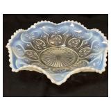 Vintage Northwoods Cashew Clear Opalescent Glass