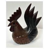 Vintage Carved Rooster Wooden Rustic Country