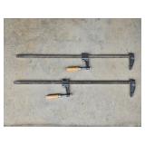 2- Bar Clamps 27" long