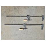 2- Bar Clamps 27" Long