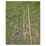 Rake, Homemade Hook Pole & Pole Saw