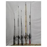 5 Fishing Rod & Reels