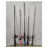 5 Fishing Rod & Reels