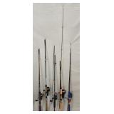 5 Fishing Rods & Reels