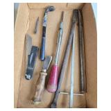 Pry-Bar, Vtg Ratcheting Screwdriver, Square &