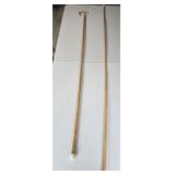 2- Long Handmade Walking Sticks 60" & 70"