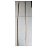 2- Long Handmade Walking Sticks 62ï¿½" & 64"