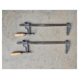 2 Bar Clamps 16" long