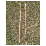 2 Vintage Cane Fishing Poles