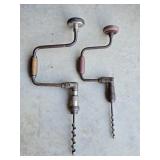 2 Ratcheting Brace Bit Drills