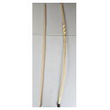 2- Long Handmade Walking Sticks 52ï¿½" & 53"