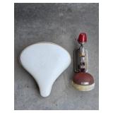 Bicycle Seat & Vintage Light