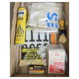 Lowes Aprons, Caulk, Staples, Stecils & Letters