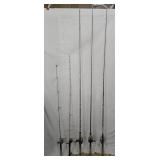 5 Fishing Rods & Reels