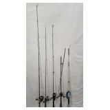 5 Fishing Rods & Reels