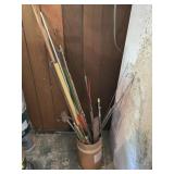 Scrap Metal Rods, Fiberglass, Alum Arrows & PVC