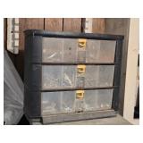 Double Sided Storage Cabinet w/ Contents 13"L 8"W