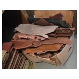Box of Various Leather Pieces